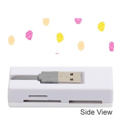 Stone Diamond Yellow Pink Brown Memory Card Reader (stick)  by Mariart