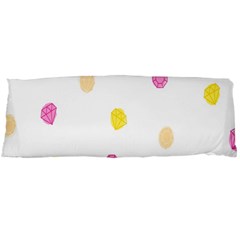 Stone Diamond Yellow Pink Brown Body Pillow Case (dakimakura) by Mariart