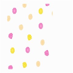 Stone Diamond Yellow Pink Brown Small Garden Flag (two Sides) by Mariart