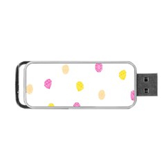 Stone Diamond Yellow Pink Brown Portable Usb Flash (two Sides) by Mariart