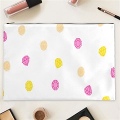 Stone Diamond Yellow Pink Brown Cosmetic Bag (xxl)  by Mariart