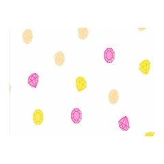 Stone Diamond Yellow Pink Brown Double Sided Flano Blanket (mini)  by Mariart