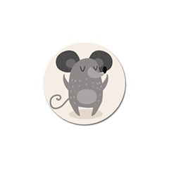 Tooth Bigstock Cute Cartoon Mouse Grey Animals Pest Golf Ball Marker by Mariart