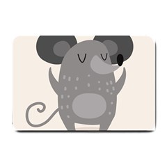 Tooth Bigstock Cute Cartoon Mouse Grey Animals Pest Small Doormat  by Mariart