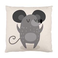 Tooth Bigstock Cute Cartoon Mouse Grey Animals Pest Standard Cushion Case (one Side) by Mariart