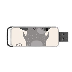 Tooth Bigstock Cute Cartoon Mouse Grey Animals Pest Portable Usb Flash (two Sides) by Mariart