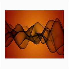 Transparent Waves Wave Orange Small Glasses Cloth by Mariart