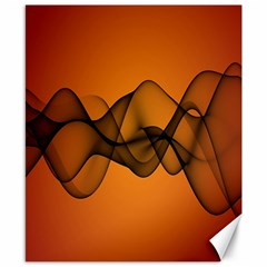 Transparent Waves Wave Orange Canvas 8  X 10  by Mariart