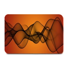 Transparent Waves Wave Orange Plate Mats by Mariart