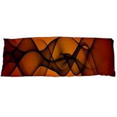 Transparent Waves Wave Orange Body Pillow Case (dakimakura) by Mariart