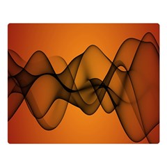 Transparent Waves Wave Orange Double Sided Flano Blanket (large)  by Mariart