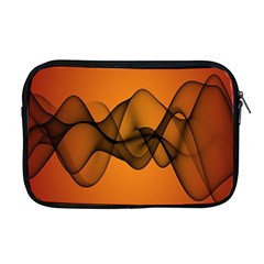 Transparent Waves Wave Orange Apple Macbook Pro 17  Zipper Case by Mariart