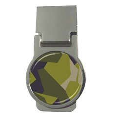 Unifom Camuflage Green Frey Purple Falg Money Clips (round) 