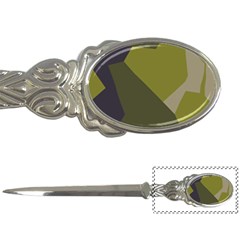 Unifom Camuflage Green Frey Purple Falg Letter Openers by Mariart