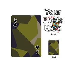 Unifom Camuflage Green Frey Purple Falg Playing Cards 54 (mini)  by Mariart