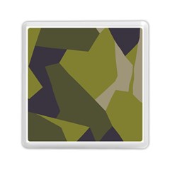 Unifom Camuflage Green Frey Purple Falg Memory Card Reader (square)  by Mariart