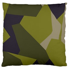 Unifom Camuflage Green Frey Purple Falg Large Flano Cushion Case (one Side) by Mariart