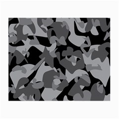 Urban Initial Camouflage Grey Black Small Glasses Cloth by Mariart