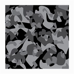 Urban Initial Camouflage Grey Black Medium Glasses Cloth by Mariart