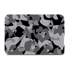 Urban Initial Camouflage Grey Black Plate Mats by Mariart