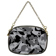 Urban Initial Camouflage Grey Black Chain Purses (two Sides)  by Mariart