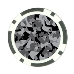 Urban Initial Camouflage Grey Black Poker Chip Card Guard (10 Pack) by Mariart