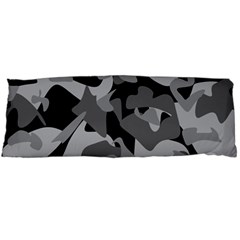 Urban Initial Camouflage Grey Black Body Pillow Case (dakimakura) by Mariart