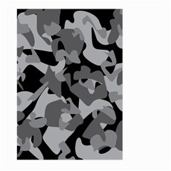 Urban Initial Camouflage Grey Black Large Garden Flag (two Sides) by Mariart