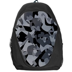 Urban Initial Camouflage Grey Black Backpack Bag by Mariart