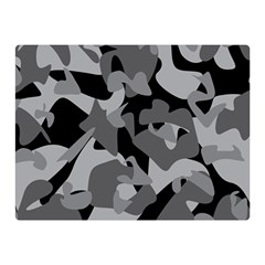 Urban Initial Camouflage Grey Black Double Sided Flano Blanket (mini)  by Mariart