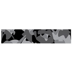 Urban Initial Camouflage Grey Black Flano Scarf (small) by Mariart