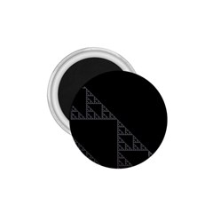 Triangle Black White Chevron 1.75  Magnets