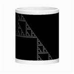 Triangle Black White Chevron Morph Mugs Center