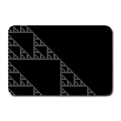 Triangle Black White Chevron Plate Mats