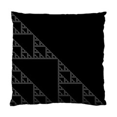 Triangle Black White Chevron Standard Cushion Case (One Side)