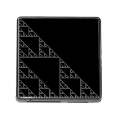 Triangle Black White Chevron Memory Card Reader (Square)