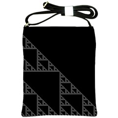 Triangle Black White Chevron Shoulder Sling Bags