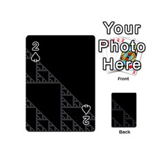 Triangle Black White Chevron Playing Cards 54 (Mini) 