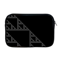 Triangle Black White Chevron Apple MacBook Pro 17  Zipper Case