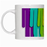 Trans Gender Purple Green Blue Yellow Red Orange Color Rainbow Sign White Mugs Left