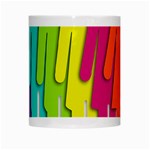 Trans Gender Purple Green Blue Yellow Red Orange Color Rainbow Sign White Mugs Center