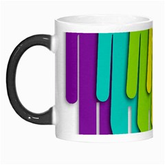 Trans Gender Purple Green Blue Yellow Red Orange Color Rainbow Sign Morph Mugs