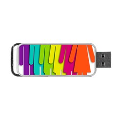 Trans Gender Purple Green Blue Yellow Red Orange Color Rainbow Sign Portable Usb Flash (two Sides) by Mariart