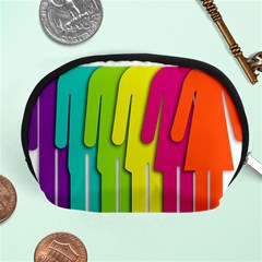 Trans Gender Purple Green Blue Yellow Red Orange Color Rainbow Sign Accessory Pouches (medium)  by Mariart