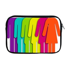 Trans Gender Purple Green Blue Yellow Red Orange Color Rainbow Sign Apple Macbook Pro 17  Zipper Case by Mariart