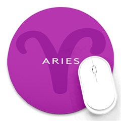 Zodiac Aries Round Mousepads by Mariart