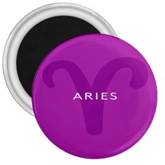 Zodiac Aries 3  Magnets by Mariart