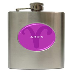 Zodiac Aries Hip Flask (6 Oz) by Mariart