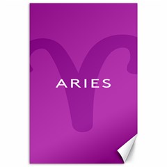 Zodiac Aries Canvas 24  X 36  by Mariart