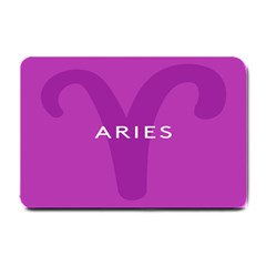 Zodiac Aries Small Doormat  by Mariart